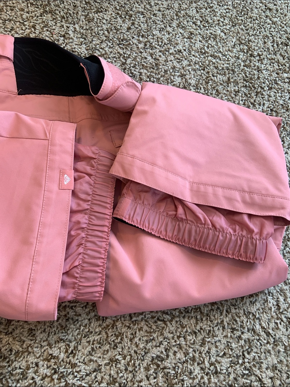 Roxy Pink Snow Pants with Boot Gaiters - Picture 13 of 13